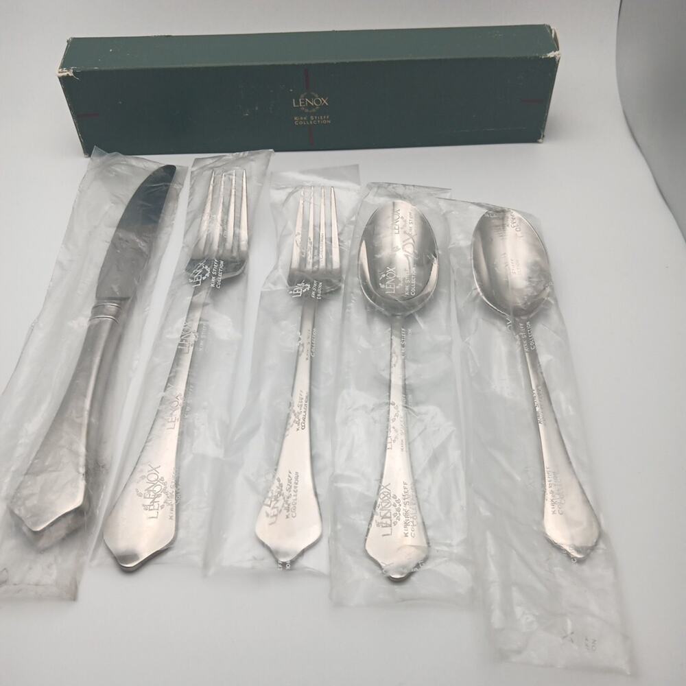 Lenox WILLIAMSBURG CHISWELL II Stainless Flatware 5pc Place Set Korea New In Box
